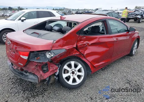 2013 Hyundai Elantra Limited из США, поврежденный, VIN KMHDH4AE3DU770540